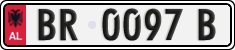 License plate of Albania, Cars (1993)