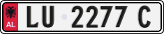 License plate of Albania, Cars (1993)