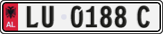 License plate of Albania, Cars (1993)