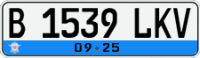 License plate of Indonesia, Regular plates
