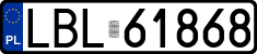 License plates of Poland, Regular car plates