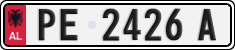 License plate of Albania, Cars (1993)