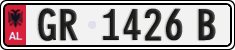 License plate of Albania, Cars (1993)
