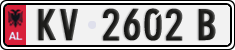 License plate of Albania, Cars (1993)
