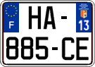 French license plate, SIV (ordinary)