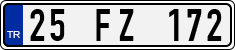 License plate of Turkey, Regular plates