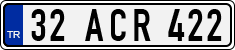 License plate of Turkey, Regular plates