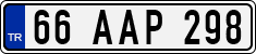 License plate of Turkey, Regular plates