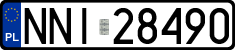 License plates of Poland, Regular car plates