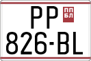 License plate of North Macedonia, Regular plates (1993)