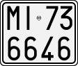 License plate of Italy, Motorcycles (1927 year series)