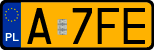 License plates of Poland, Oldtimers