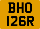 License plate of the United Kingdom, 1963 year system