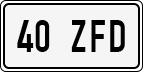 License plate of Estonia, Regular car plates (US-size)