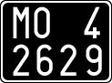 License plate of Italy, Cars (1927 year series)