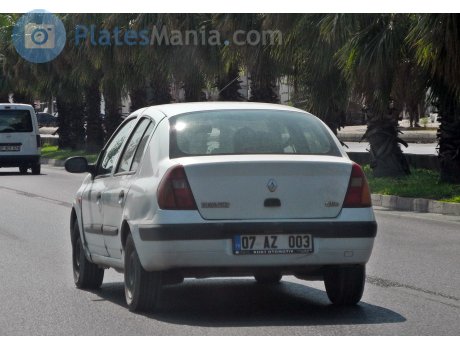 07 AZ 003, Renault Clio Symbol