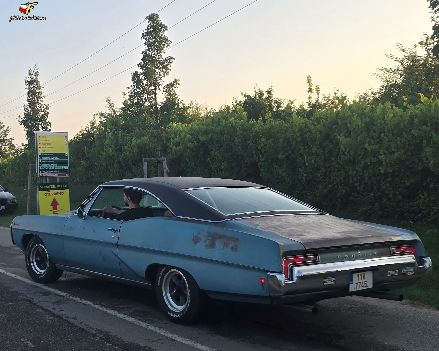 11V 7745, Pontiac Catalina 3rd gen 1968 2-door Hardtop/Coupé (25237/25287/25437; B-body), 3rd facelift, 1967–1968