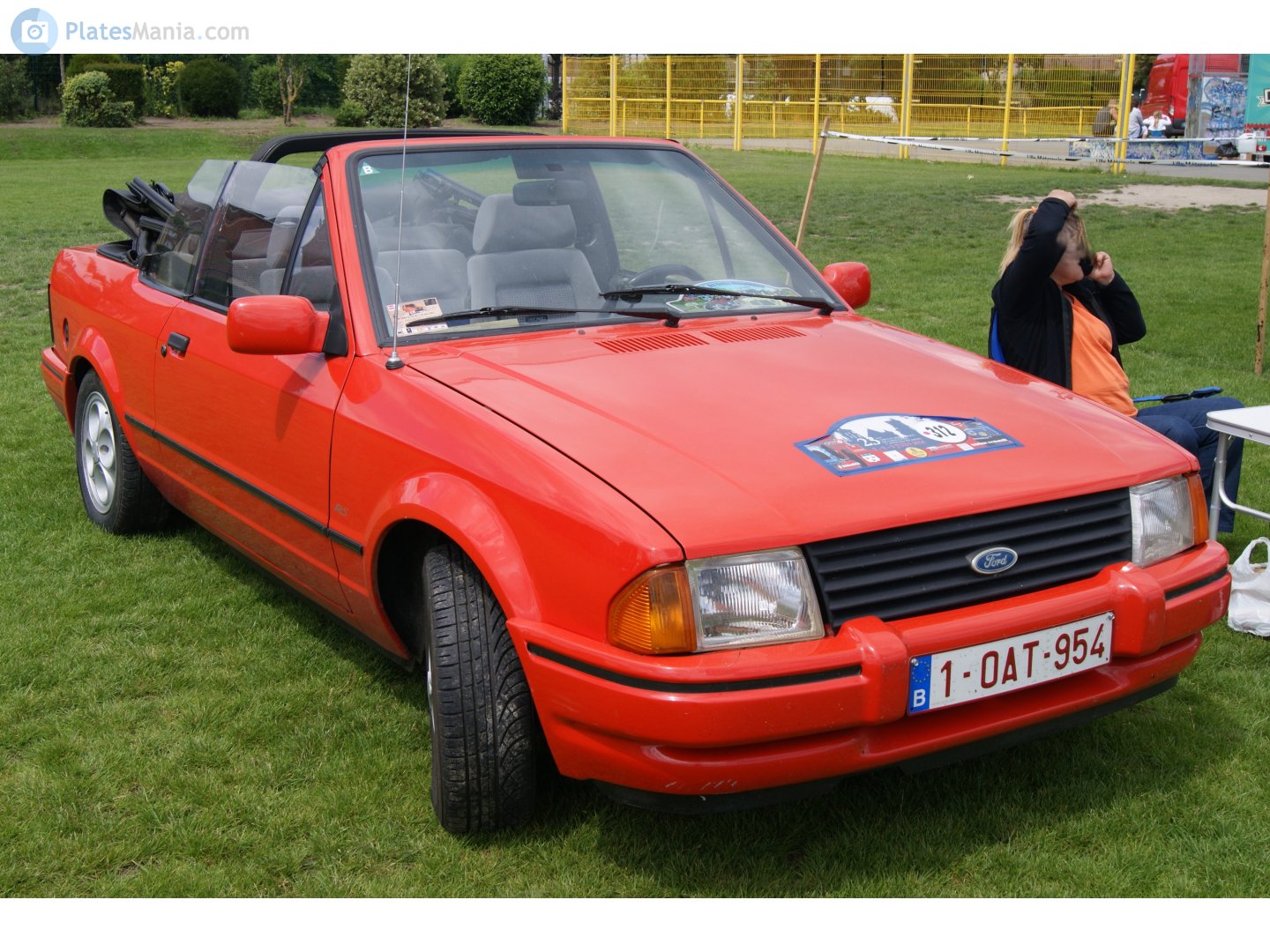 1-OAT-954, Ford Escort 3rd gen Cabriolet (ALD; Global-market), 1983–1986