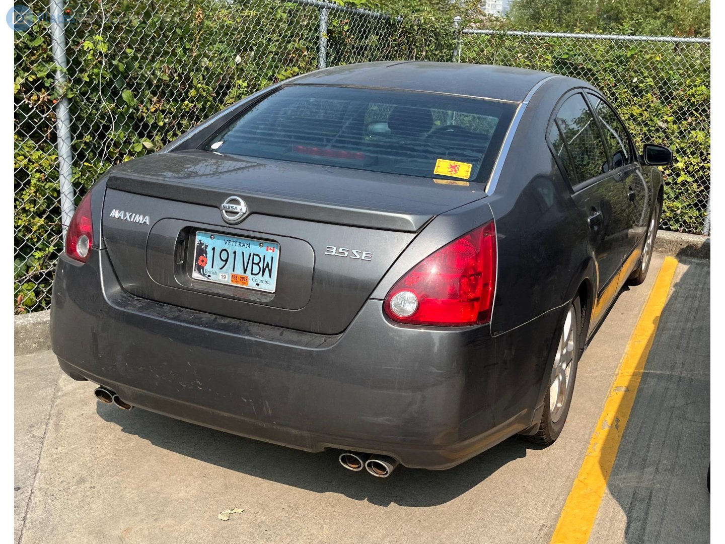 191-VBW, Nissan Maxima 5th gen (A34; NA-market) , 2003–2008