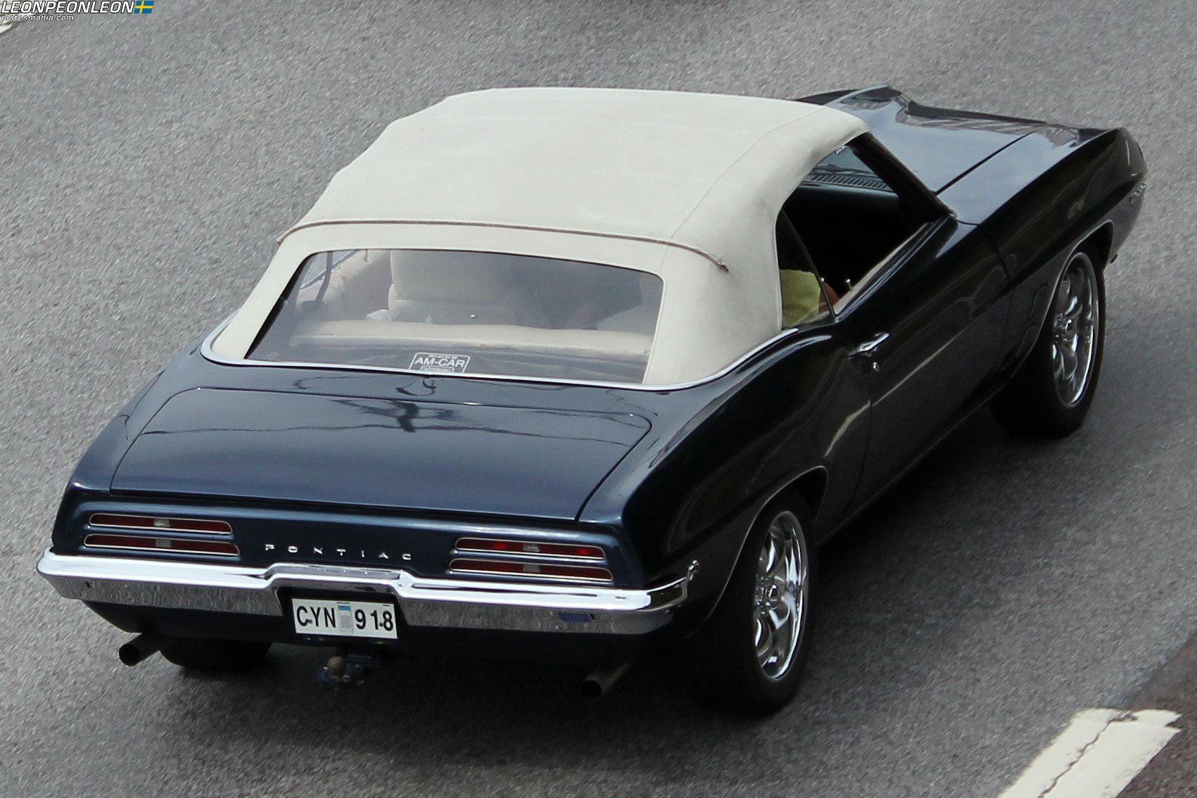 CYN 918, Pontiac Firebird 1st gen 1969 Convertible (2367; F-body), facelift, 1968–1969