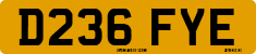 License plate of the United Kingdom, 1983 year system