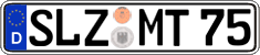 German license plate, Regular plates