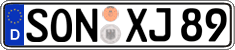 German license plate, Regular plates
