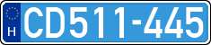license plates of Hungary, Diplomatic