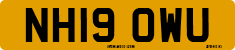 License plate of the United Kingdom, 2001 year system