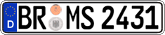 German license plate, Regular plates
