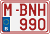 License plate of Belgium, Regular plates (2010)