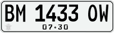 License plate of Indonesia, Regular plates