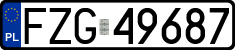 License plates of Poland, Regular car plates