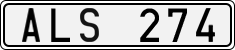 License plate of Sweden, Regular plates