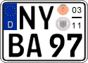 German license plate, Seasonal plates