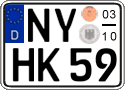 German license plate, Seasonal plates