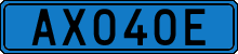 License plate of Sweden, Diplomatic
