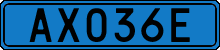 License plate of Sweden, Diplomatic
