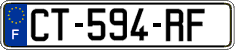 French license plate, SIV (ordinary)