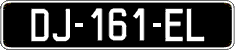 French license plate, SIV (oldtimers)