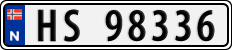 License plate of Norway, Cars