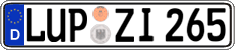 German license plate, Regular plates