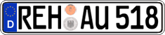 German license plate, Regular plates