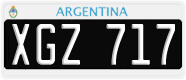 License plate of Argentina, Cars (1995, ABC 123)