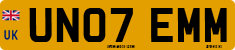 License plate of the United Kingdom, 2001 year system