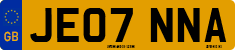 License plate of the United Kingdom, 2001 year system