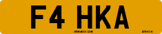 License plate of the United Kingdom, 1983 year system