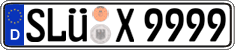 German license plate, Regular plates