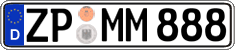 German license plate, Regular plates