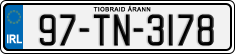 License plate of Ireland, Regular plates